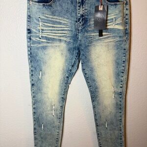 Switch Men's Distressed Blue Jeans